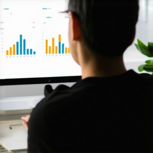 Business owner reviewing analytics dashboards for local SEO