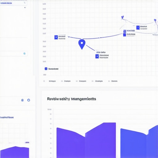 Dashboard illustrating ongoing Google Map profile management and optimization metrics