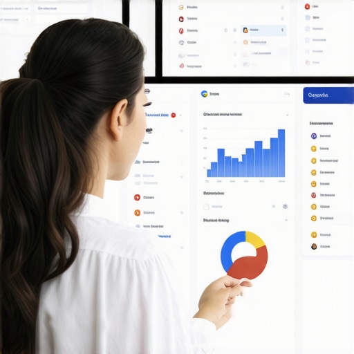 Person monitoring local SEO tools on multiple screens to maintain Google Map rankings
