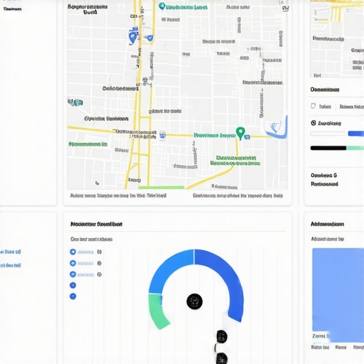 Screenshot of a Google Map health monitoring dashboard