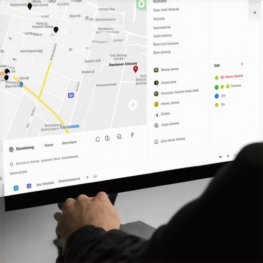 Person updating Google My Business profile on a computer.