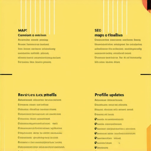 Infographic showing key factors and myths in Google Maps SEO