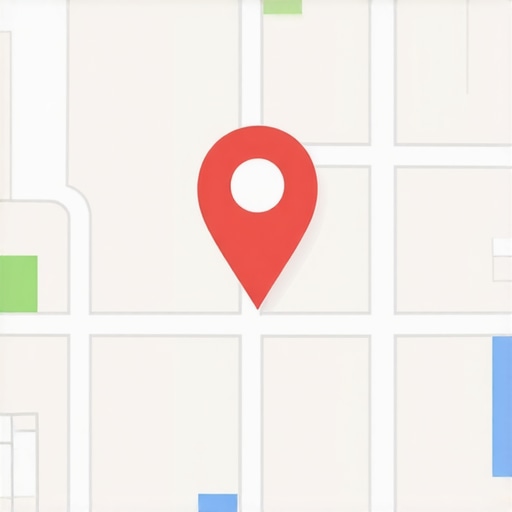 Map with multiple location markers and a business profile overlay