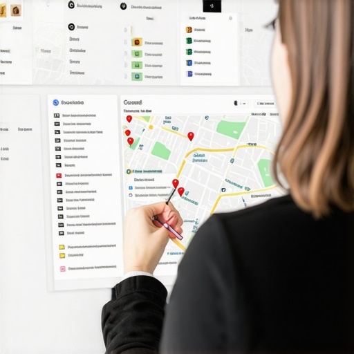 Person reviewing Google Maps optimization metrics and checklists