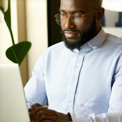 Reviewing Map Health Data Business owner analyzing map health metrics on a laptop