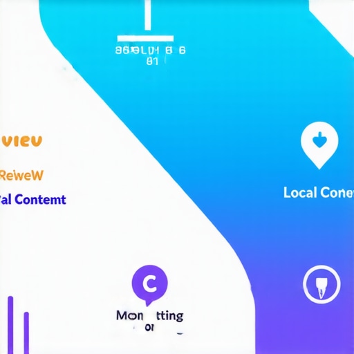Infographic of map ranking signals checklist with review, category, content, monitoring, and engagement icons