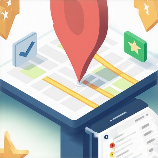 Actionable Map Optimization Steps Illustrative guide showing the key steps to improve Google Maps ranking and visibility.