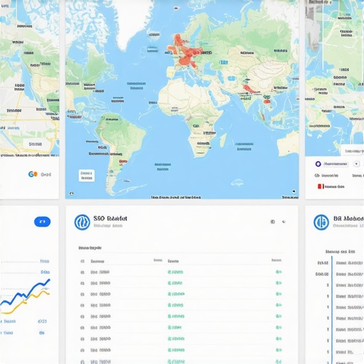 Advanced Local SEO Signal Dashboard A technical dashboard showing the connection between website authority and Google Maps ranking factors.
