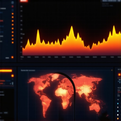 Advanced Map Health Analytics Dashboard Analyzing local SEO metrics with heatmaps