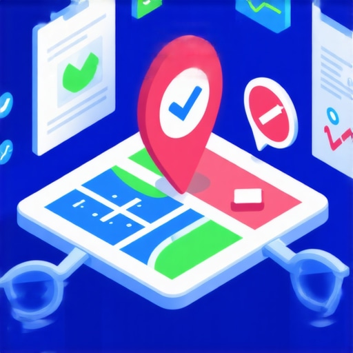 Advanced Map Health Monitoring Visuals A conceptual illustration showing advanced maps seo checklist and map health monitoring techniques for local businesses.
