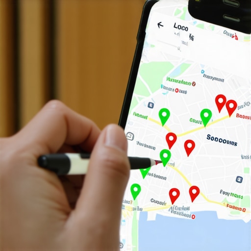 Analyzing Local Map Ranking Grid A person using a rank tracking tool to monitor map health and ranking pins.