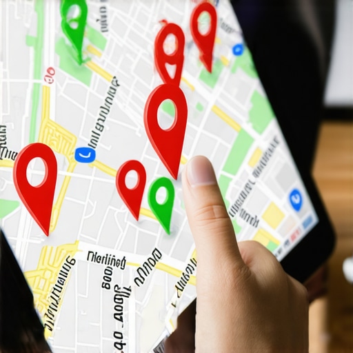 Digital dashboard showing map health and local SEO rankings A dashboard illustrating local map pack rankings and SEO health metrics for a local business.