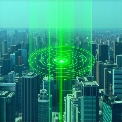A visualization showing how digital authority allows a business to rank beyond its immediate proximity on Google Maps.