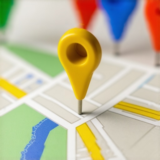 Expert Google Maps Authority Visual A gold-highlighted map pin representing superior local search authority.