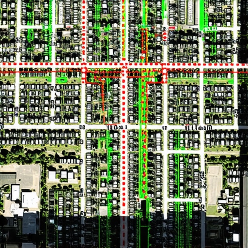 A tablet displaying a geo-grid ranking map for local SEO optimization.