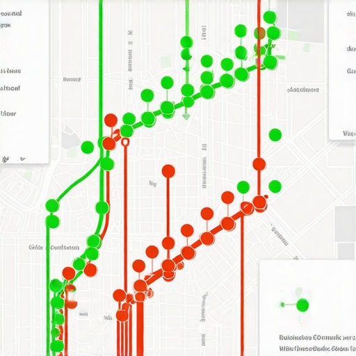 Local Authority vs Proximity in Map Rankings A visual representation of how local authority allows a business to rank further away than their physical location.