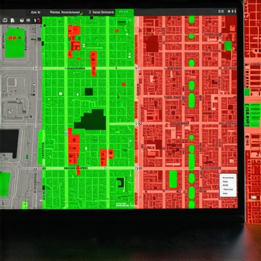 A visual representation of local SEO grid tracking showing ranking positions across a city map.