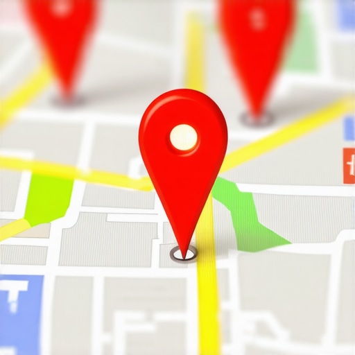Local Map Authority Visualization A map showing how authority affects local search rankings over simple proximity.