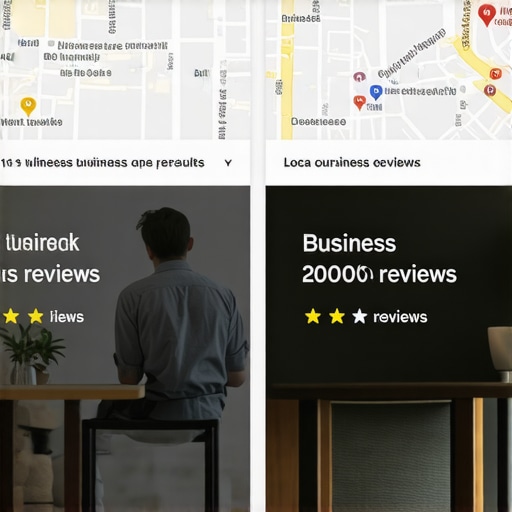 Local Map Search Results Nuance Local map search results demonstrating proximity and review count rankings.
