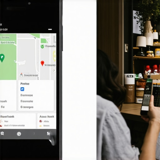 A visual representation of tracking local map health and how it correlates to physical business traffic.