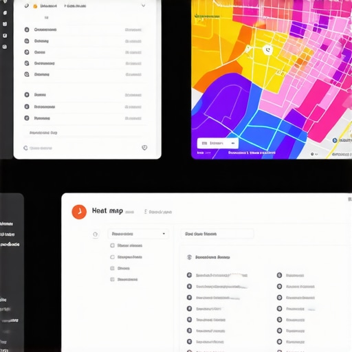 Local SEO Behavioral Signals and Engagement Heatmap Digital dashboard showing how user engagement signals influence Google Maps ranking better than static keywords.