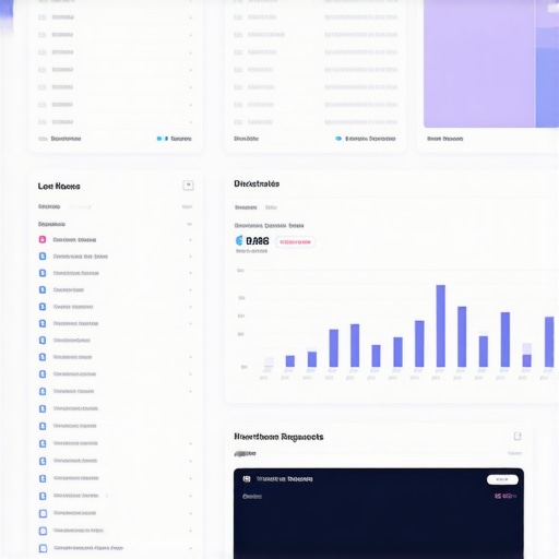 Local SEO Engagement Metrics Dashboard A professional dashboard displaying local search engagement metrics and ranking heatmaps.