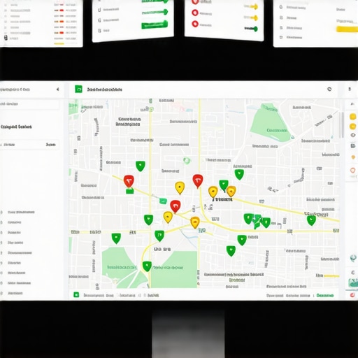 A visual representation of map rankings across a specific geographic service area.