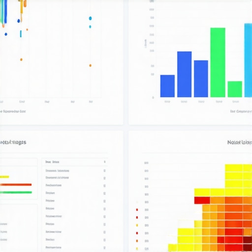 Local SEO Heatmaps vs Traditional Ranking Charts A comparison showing a local search heatmap grid versus traditional SEO bar charts.