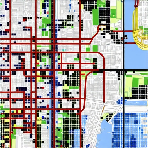 Local SEO Proximity Grid Analysis A visual representation of how a business ranks in different city blocks using a local SEO grid tool.