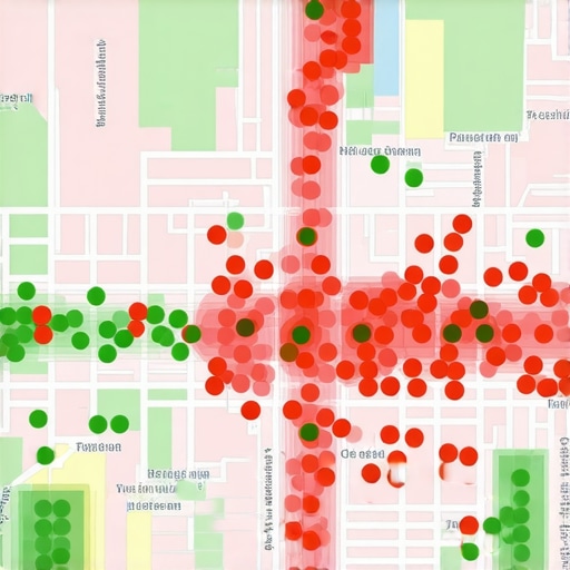 Local SEO Proximity Heat Map Analysis A visual representation of how a business ranks across different geographic points in a city.
