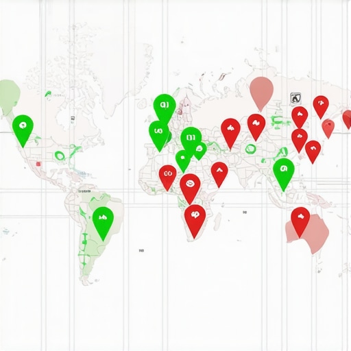 Local Search Heatmap Analysis Tool A visual map health dashboard showing local search ranking positions across a city grid.