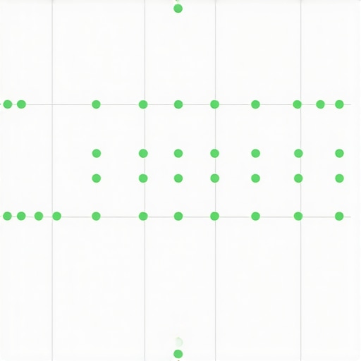 A visual representation of local SEO map health using a ranking grid tool.