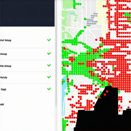 A comparison between a basic Google Business Profile checklist and a professional local SEO heat map showing true ranking density.