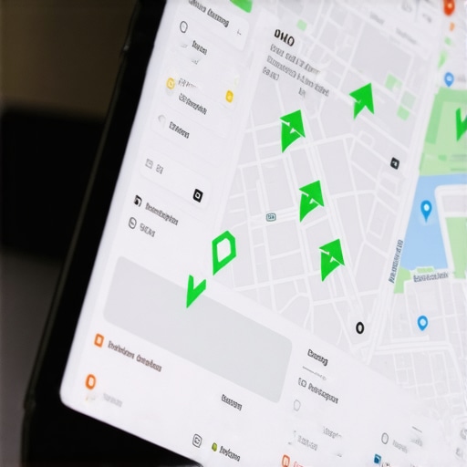A digital dashboard displaying Google Maps ranking grids and local SEO optimization data.