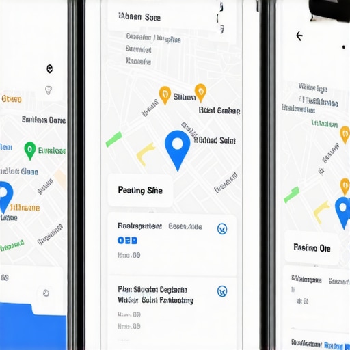 Visual representation of the Google Maps top three local business results on a mobile device.