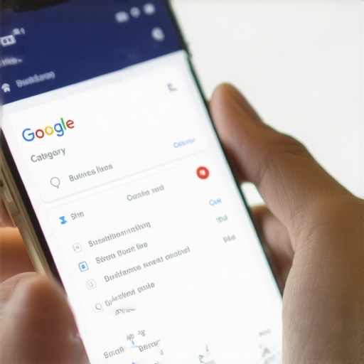 Optimizing Google Business Categories for Local SEO A person editing business categories on a Google Maps profile for better local reach.
