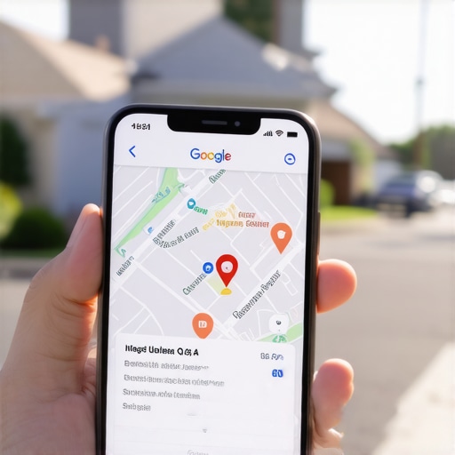 Optimizing Google Maps Q&A for Voice Search A smartphone showing a business owner responding to local customer questions on a Google Business Profile.