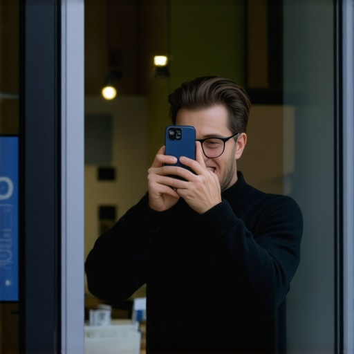 Optimizing Google Maps with Fresh Photos Business owner taking photos for Google Maps optimization
