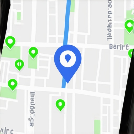Optimizing Proximity for Local Map Rankings A smartphone showing a dense service area map with high ranking pins in a local neighborhood.