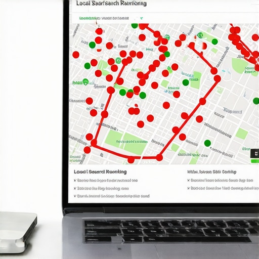 A visualization of local map rankings using a grid tracking tool