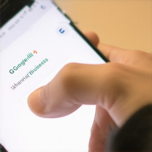 A business owner responding to local customer questions on a mobile device.