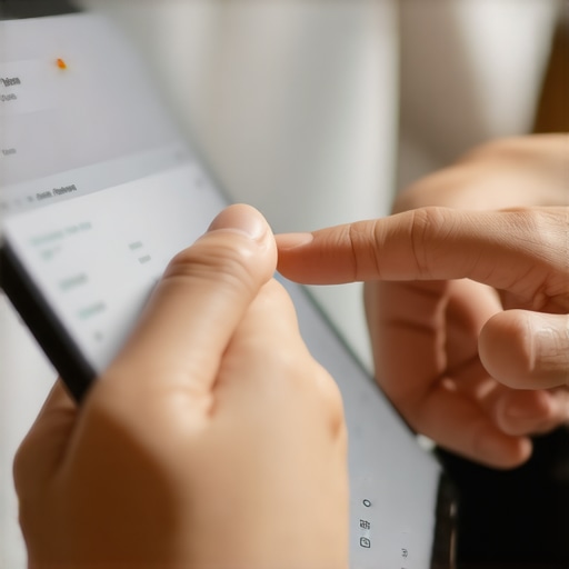Selecting the Best Google Business Category A person selecting a primary business category on a tablet to optimize their Google map listing.