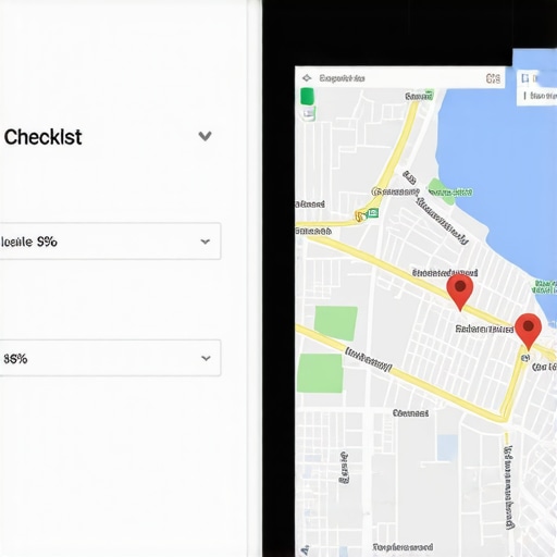 Screen showing 100 percent google profile strength but missing from maps
