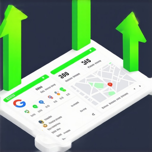 A 3D dashboard illustrating the growth of a local business in the Google Map Pack.