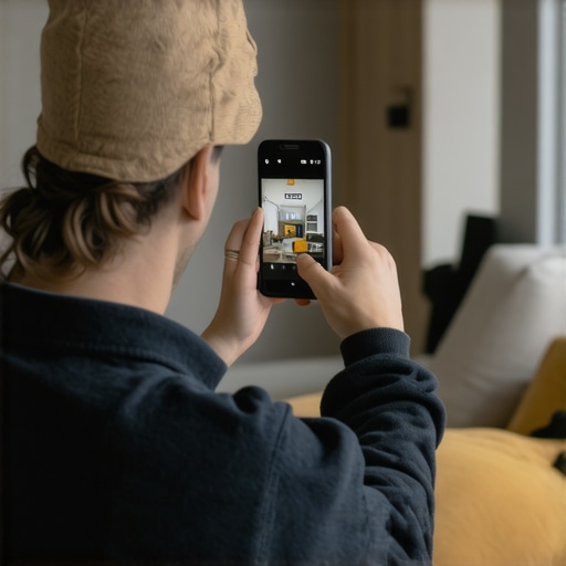 A service professional taking a photo of their work to update their Google listing