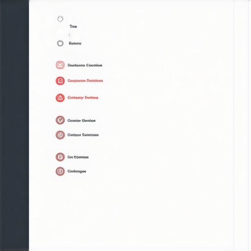 A digital screen showing a Google Business Profile with conflicting categories and a warning symbol.