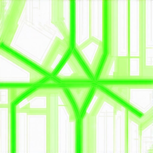 Local search heat map showing business reach expansion