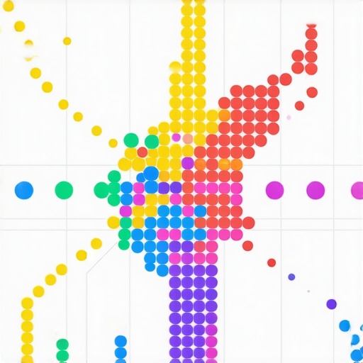 A local SEO rank tracking grid showing search visibility across a city map.