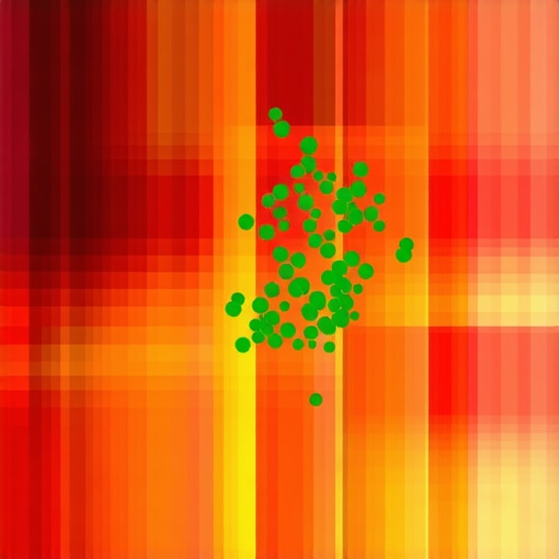 Visualizing Local Search Authority and Ranking Radius A heat map showing a business ranking in the local map pack across a wide geographic area.