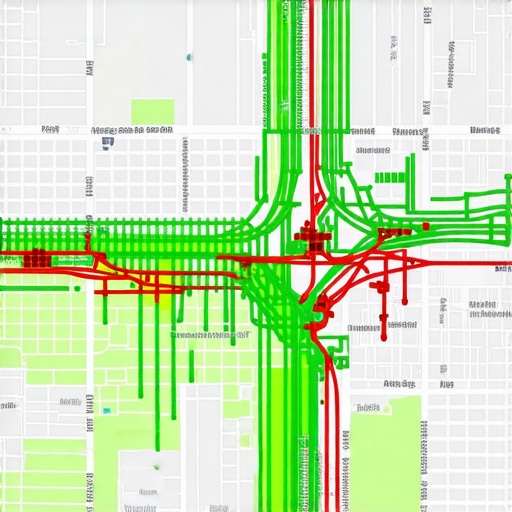 Visualizing Local Search Authority with Heatmaps A local SEO heatmap showing green and red dots over a city map to track Google Maps rankings.